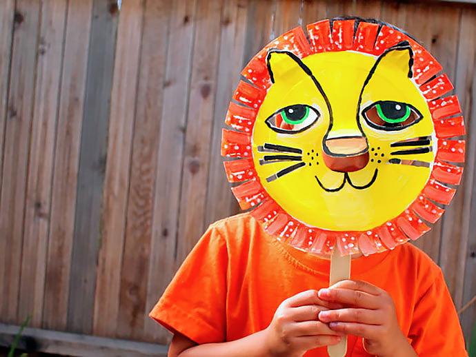 DIY Paper Lion Mask | Handmade Charlotte