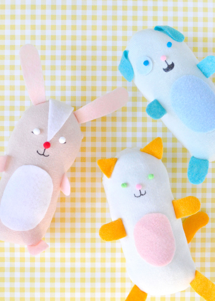 DIY No Sew Stuffed Sock Animals Handmade Charlotte