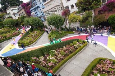 Life-Size Candy Land on the World's Crookedest Street