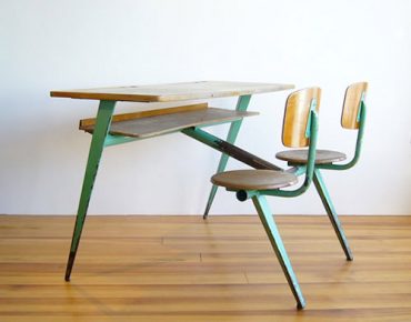 School Desk for Two by Jean Prouvé