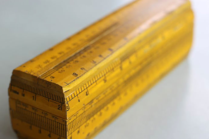 Recycling Vintage Rulers Into Treasure Boxes