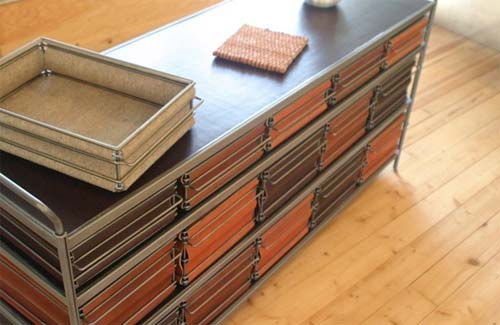 Credenza with Bins by Jim Zivic Design