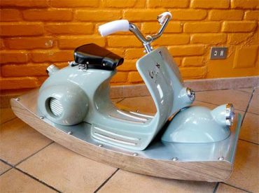 Vespa Transformed Into Cool Rocking Horse