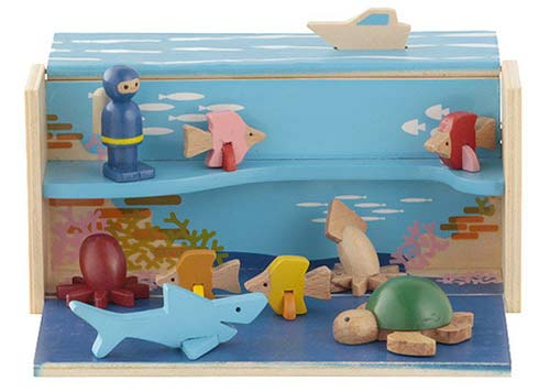 Muji Under the Sea in a Box Wooden Playset