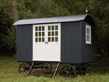 shepherd hut exterior