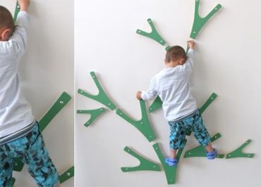 indoor climbing wall tree for kids