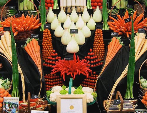 Chelsea Flower Show Vegetable Display