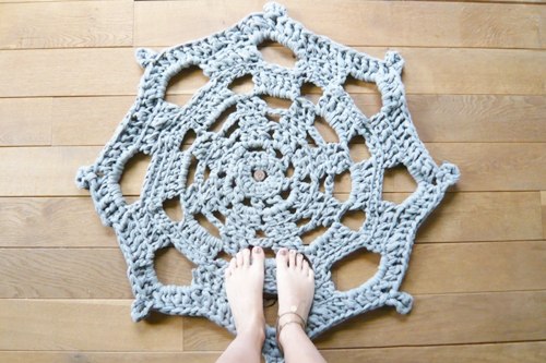 Etsy Doily Bath Rug