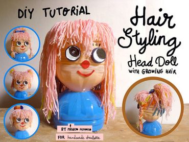 DIY Recycled Hair Styling Doll