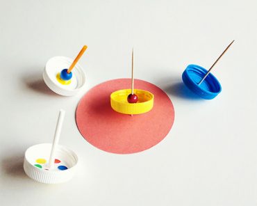 DIY Lollipop Spinning Tops