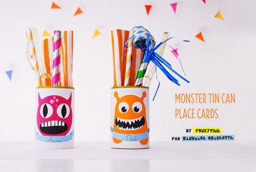 Monster Tin Can Place Cards