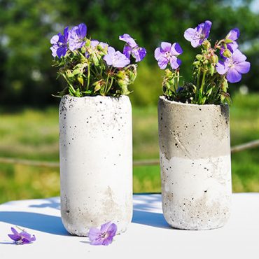 DIY Concrete Vases