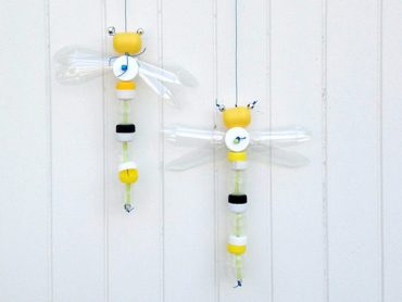 DIY Recycled Bottle Cap Dragonfly