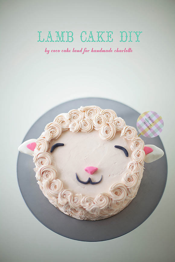 DIY Fluffy Lamb Cake Decorating Tutorial | Handmade Charlotte
