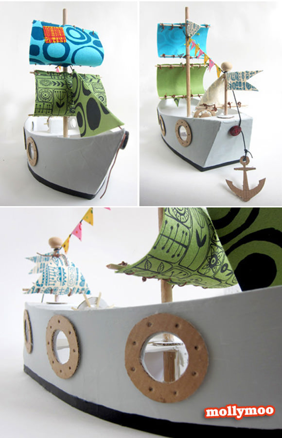 Thinking Big With Cardboard  Cardboard boat, Cardboard crafts, Handmade  charlotte