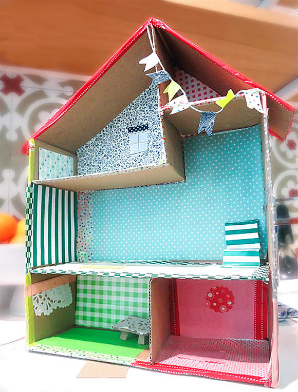 6 Ways To Make A Cardboard Dollhouse | Handmade Charlotte