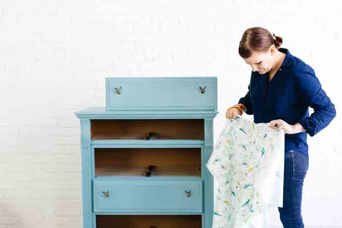 Lining Drawers with Fabric - Downloadable Technique