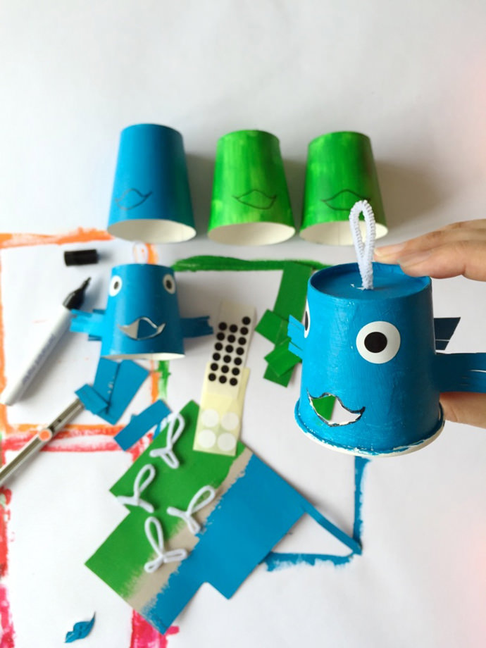 Reel In The Fun With A DIY Paper Cup Fishing Game