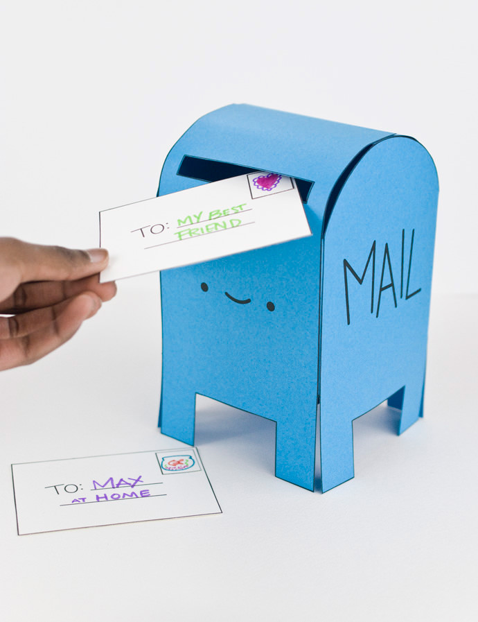 Pretend Play with a Printable Happy Mail Box Handmade Charlotte