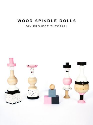 DIY Wood Spindle Dolls