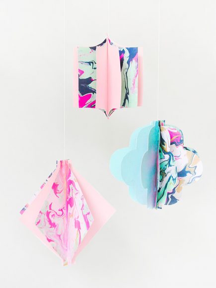 DIY Marbled Paper Lanterns | Handmade Charlotte