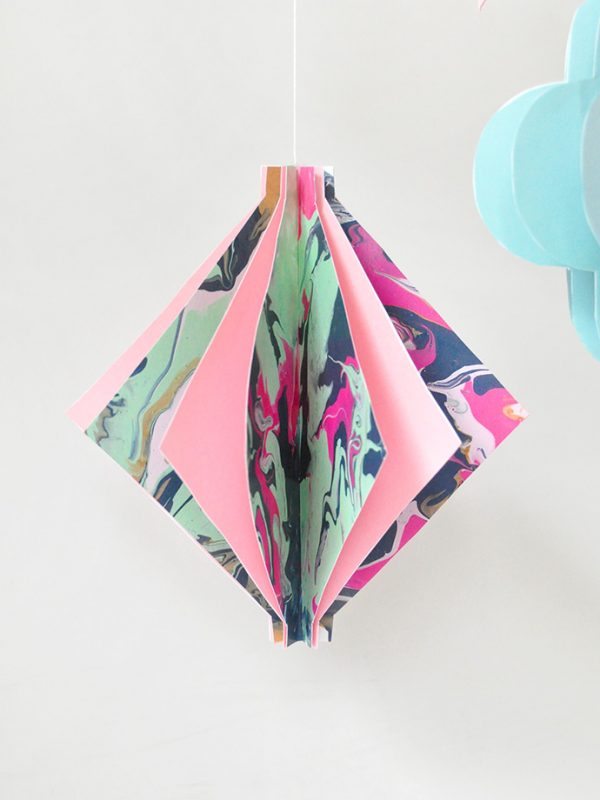 DIY Marbled Paper Lanterns | Handmade Charlotte