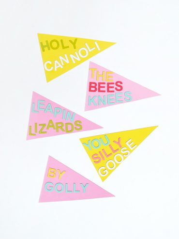 DIY Painted Pennants