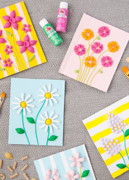 Macaroni Art Mother’s Day Cards | Handmade Charlotte