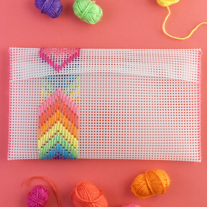 Tutorial: Modern Plastic Canvas needlepoint bag – Needle Work