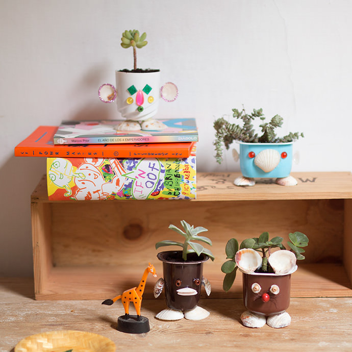 Mini Plant Pots - an Easy Upcycle Craft for Kids - Projects with Kids